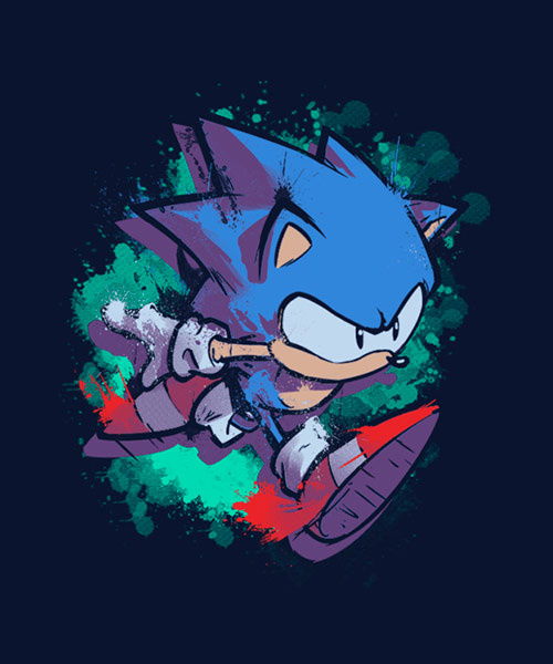 Camiseta-Videojuegos-ElResplandorDeSonic