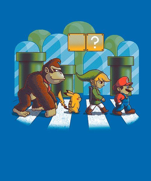 Videojuegos-Camiseta-El-sendero-de-Mario-Bros