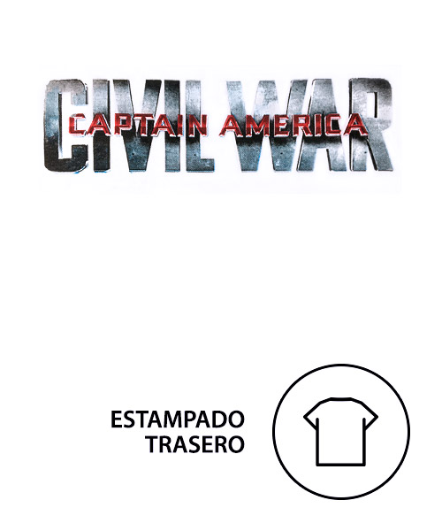 Camiseta Civil War: Capitán América Vs. Iron Man