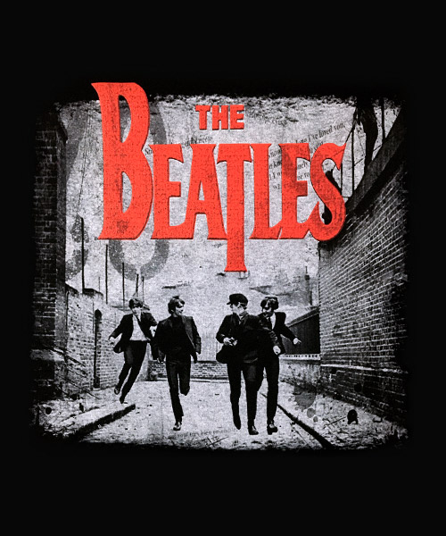 Música Camiseta The Beatles Vintage