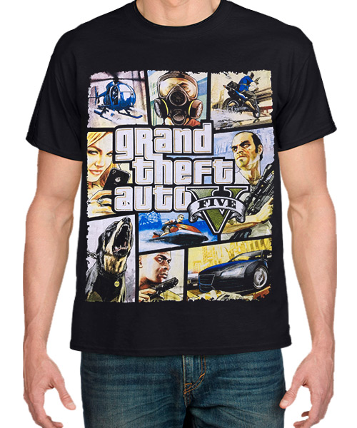 Videojuegos-Camiseta-Grand-Theft-Auto-V