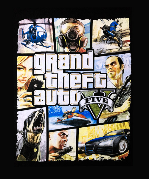 Videojuegos-Camiseta-Grand-Theft-Auto-V