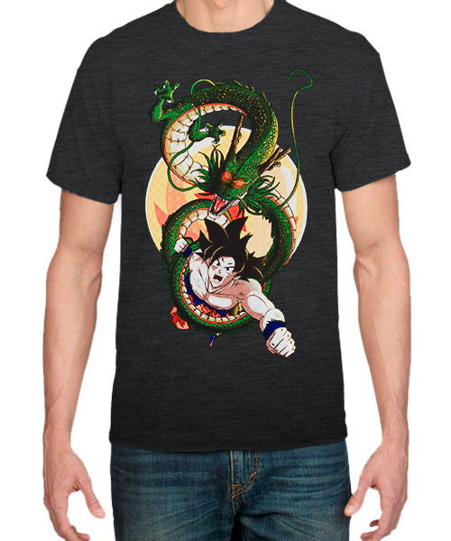 Camiseta Goku con Sheng Long de Dragon Ball Z