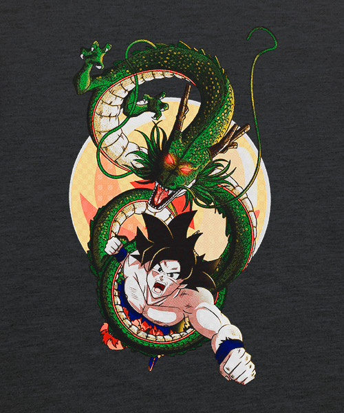 Camiseta Goku con Sheng Long de Dragon Ball Z