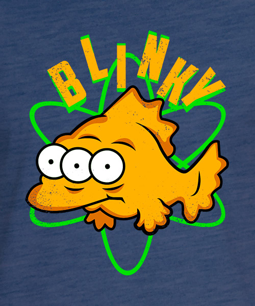 Camiseta pez Blinky de Los Simpsons