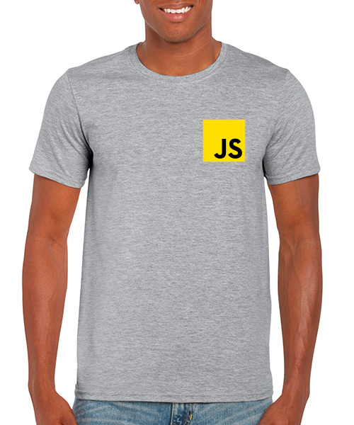 Camiseta JavaScript Gris Jaspe
