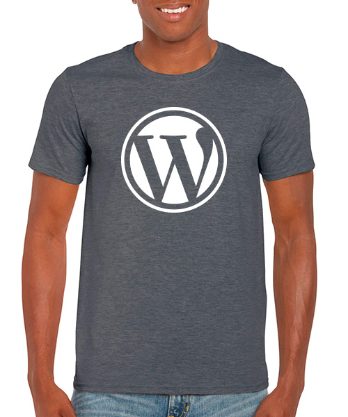 Desarrollo Web Camiseta Wordpress Jaspe Oscuro