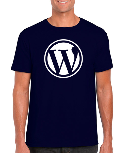 Desarrollo Web Camiseta Wordpress Azul Marino