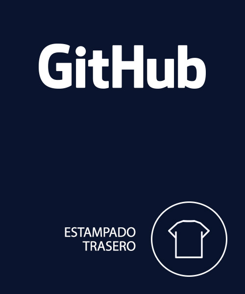Desarrollo Web Camiseta GitHub Azul Marino