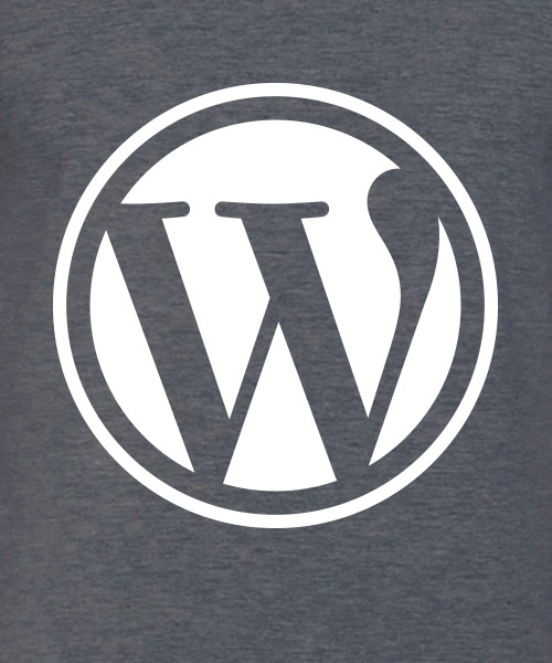 Desarrollo Web Camiseta Wordpress Jaspe Oscuro