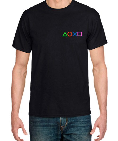 Camiseta Videojuegos Logo PlayStation One