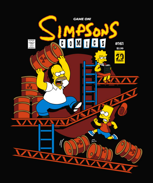 Simpsons Comics Camiseta Mandrágora Store Negro