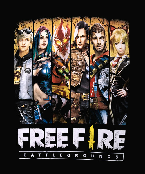 Camiseta Mandrágora Store Free Fire Battlegrounds