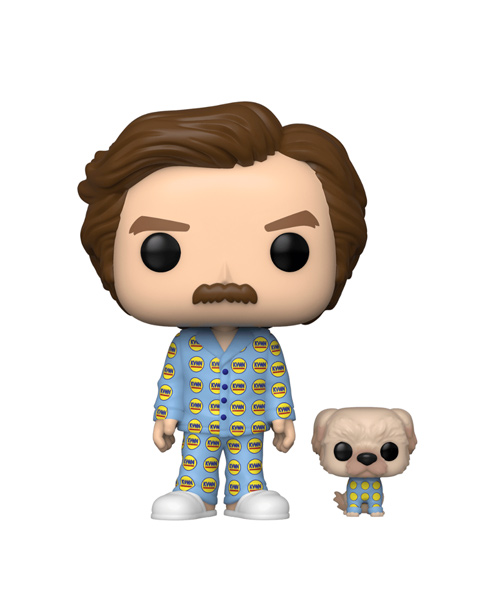 Funko Pop Ron Burgundy con perro Baxter 946