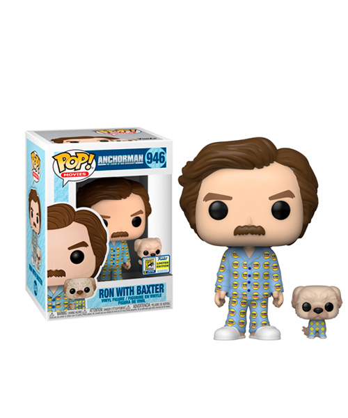 Funko Pop Ron Burgundy con perro Baxter 946