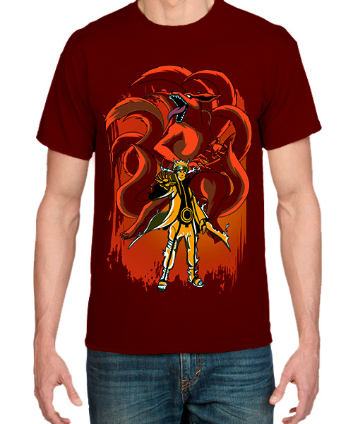 Camiseta Mandrágora Store Naruto Kurama