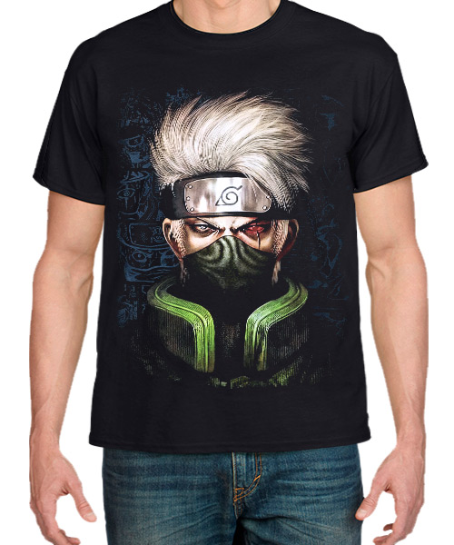 Camiseta Mandrágora Store Naruto Kakashi con Sharingan