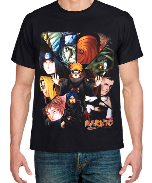 Camiseta Mandrágora Store Naruto con los Miembros de Akatsuki