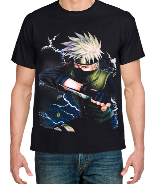 Camiseta Mandrágora Store Naruto Kakashi con Sharingan