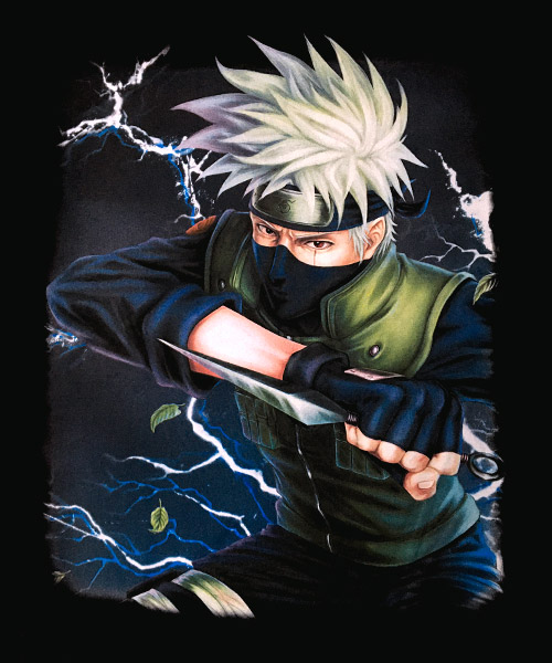 Camiseta Mandrágora Store Naruto Kakashi con Sharingan