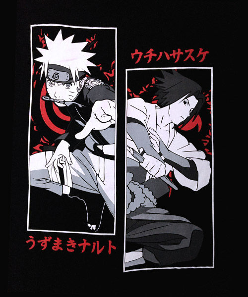 Camiseta Mandrágora Store Naruto y Sasuke