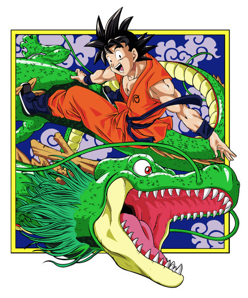 Camiseta unisex Dragón Ball Super: Goku & Shenlong - Mandragora Store