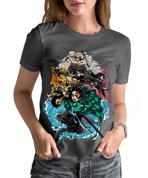 Camiseta Demon Slayer Onis Hanters - Nerd Collection