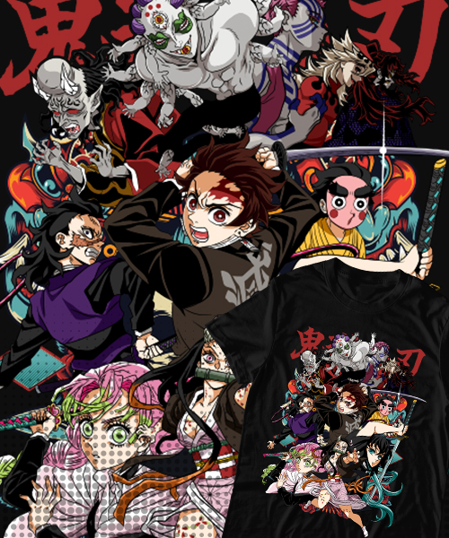 Camisa Camiseta Kokushibo Oni Kimetsu No Yaiba 3