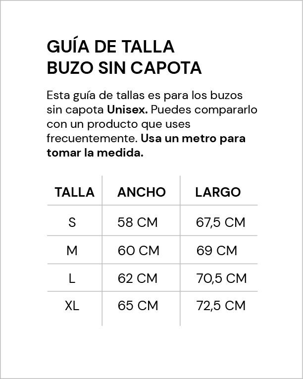 02-Guia de tallas Buzo sin capota