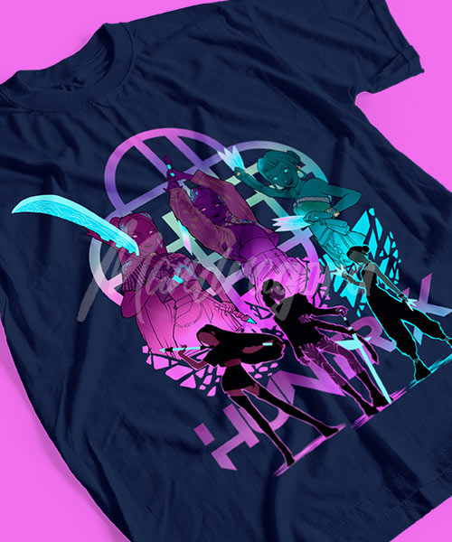 HUNTRIX-KPop-Demon-Hunters-Brillan-por-su-Talento-Tshirt