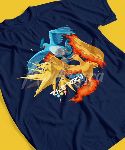 Pokemon-Aves-Legendarias-Region-de-Kanto-Tshirt