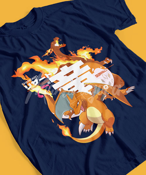 Pokemon-Charizard-Evolucion-Gigamax-Tshirt-blue