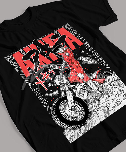 Akira-Katsuhiro-25-Vision-Underground-Dragon-Glenat-1991-Tshirt-Black