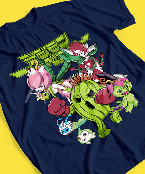 Digimon-Palmon-Evoluciones-Tshirt