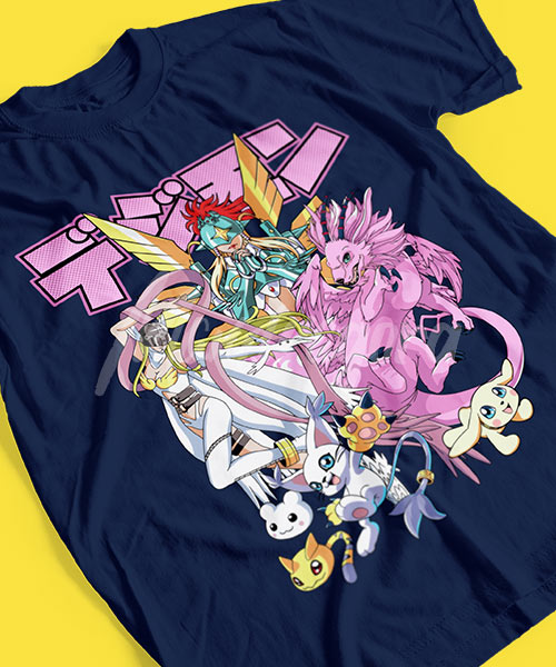 Digimon-Tailmon-Evoluciones-Tshirt-blue