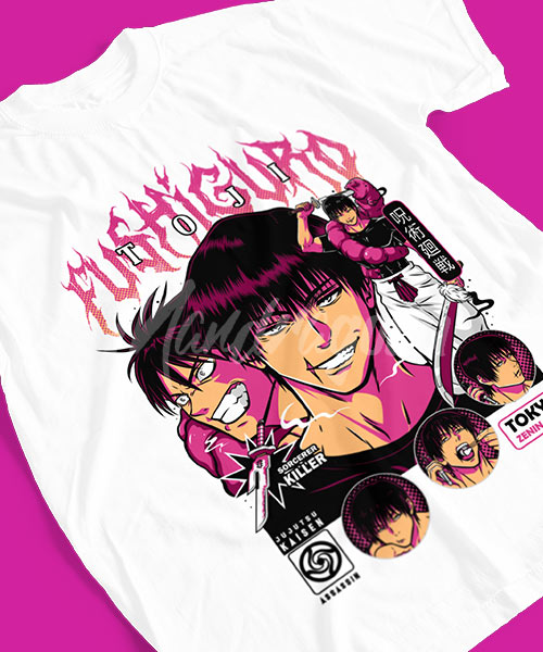 Jujutsu-Kaisen-Toji-Fushiguro-Zenin-Clan-Tshirt-White