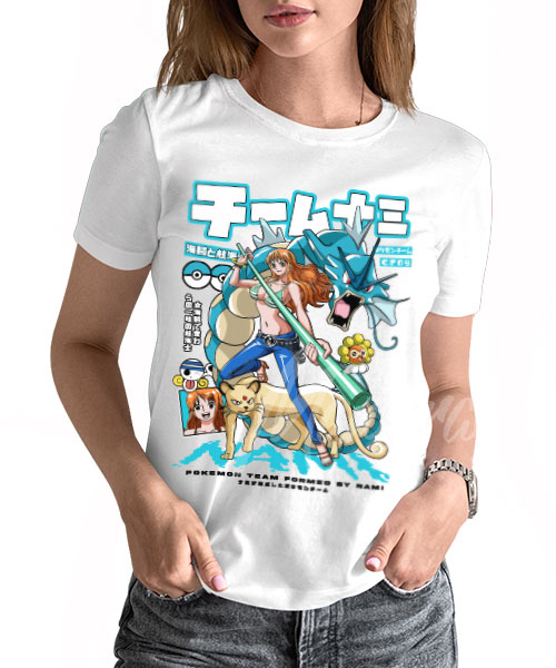 One-Piece-Nerona-Nami-con-Pokemon-woman