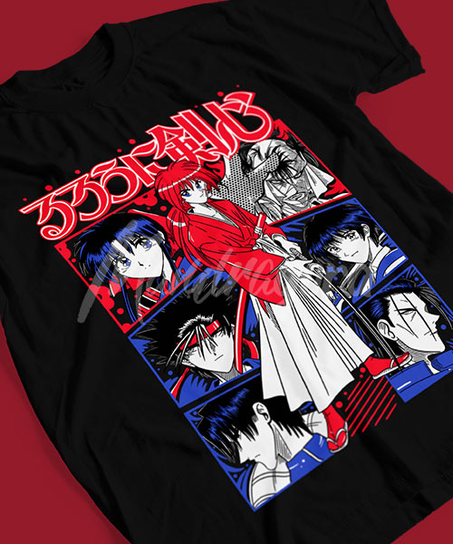 Samurai-X-Kenshin-Legendario-Guerrero-Tshirt