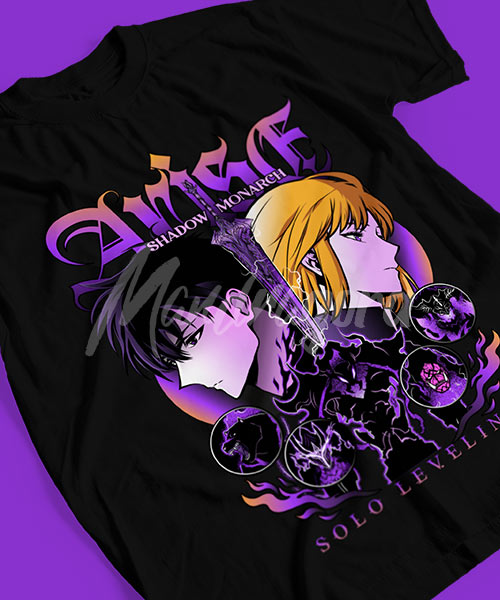 Solo-Leveling-Shadow-Monarch-Sung-y-Cha-Tshirt
