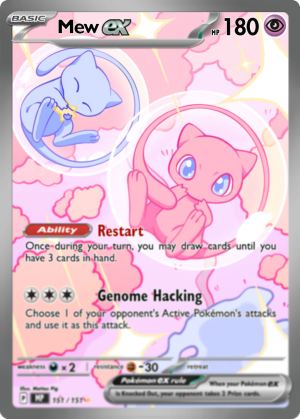 Carta Pokemon Mew y Mew ex