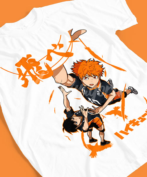 Haikyuu-Shoyo-Hinata-y-Tobio-Kageyama-en-Juego-Tshirt