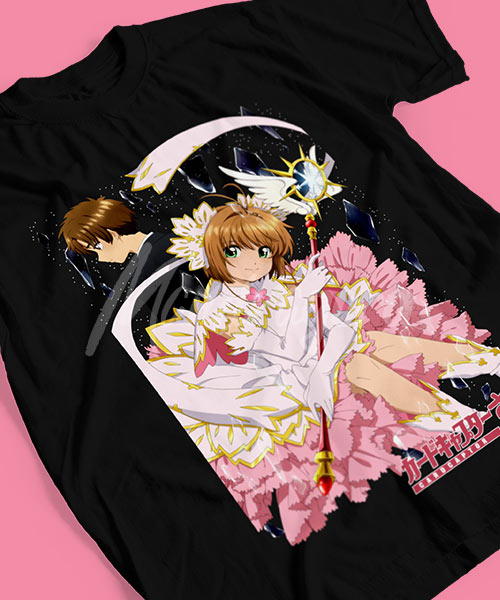 Sakura-Card-Captor-Del-Odio-al-Amor-Syaoran-y-Sakuara-Tshirt